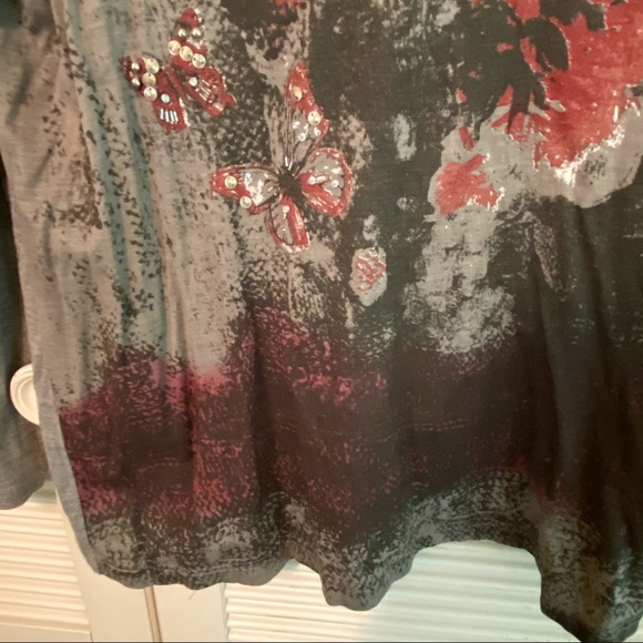 TOGETHER Butterfly & Bling Long Sleeved Tee - Picture 3 of 7